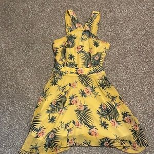 Yellow, floral summer dress, Charlotte Russe